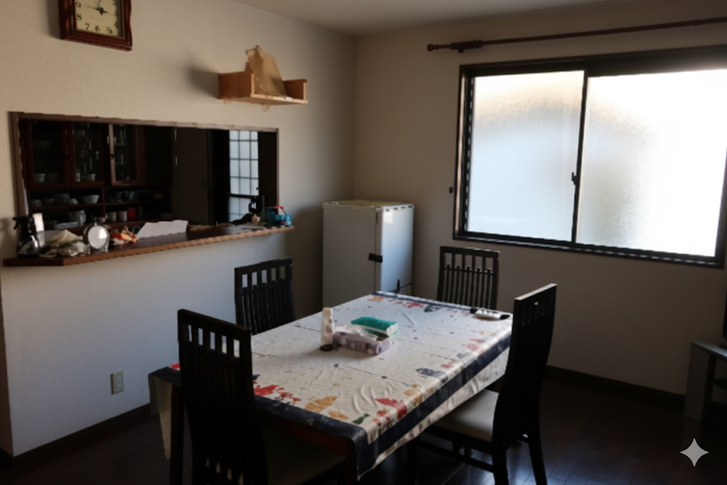 エーデルワイス1の明るい共有リビングスペース