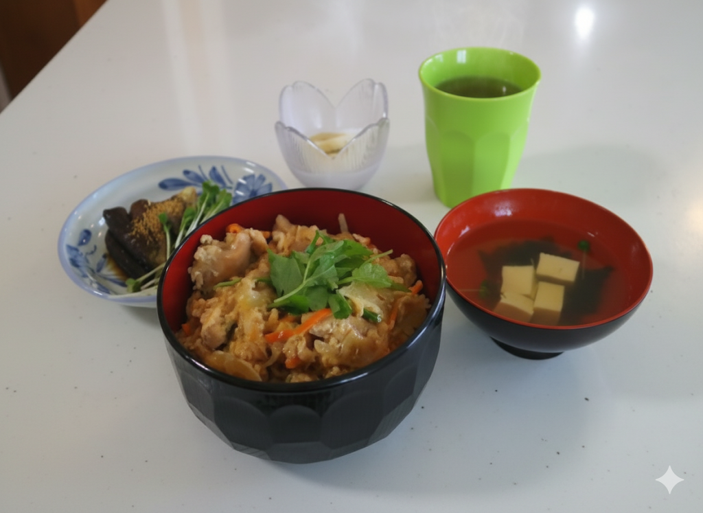 栄養バランスの取れた手作りの昼食